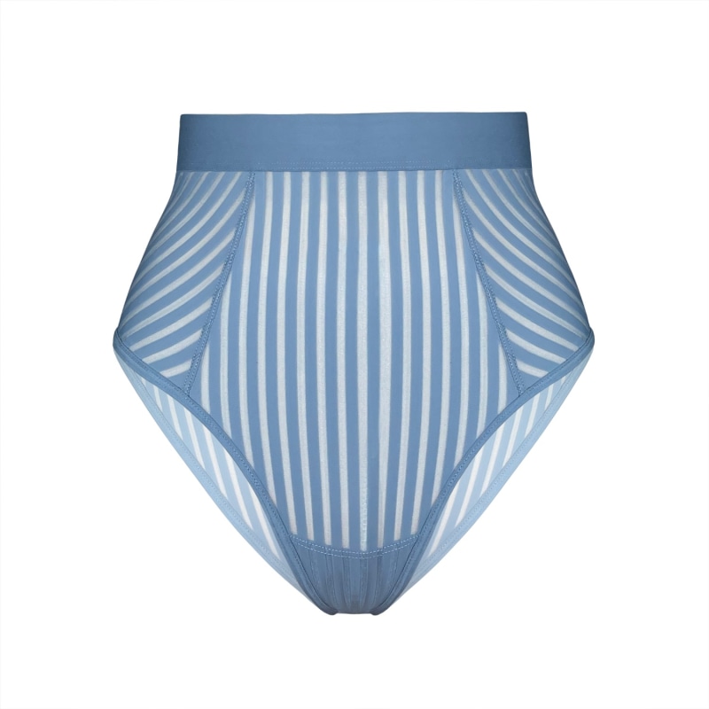 Thumbnail of Vertigo Hi Waisted Brief Denim Blue image