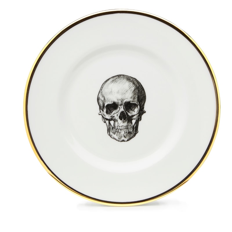 Thumbnail of Skull Bone China Dessert Plate image