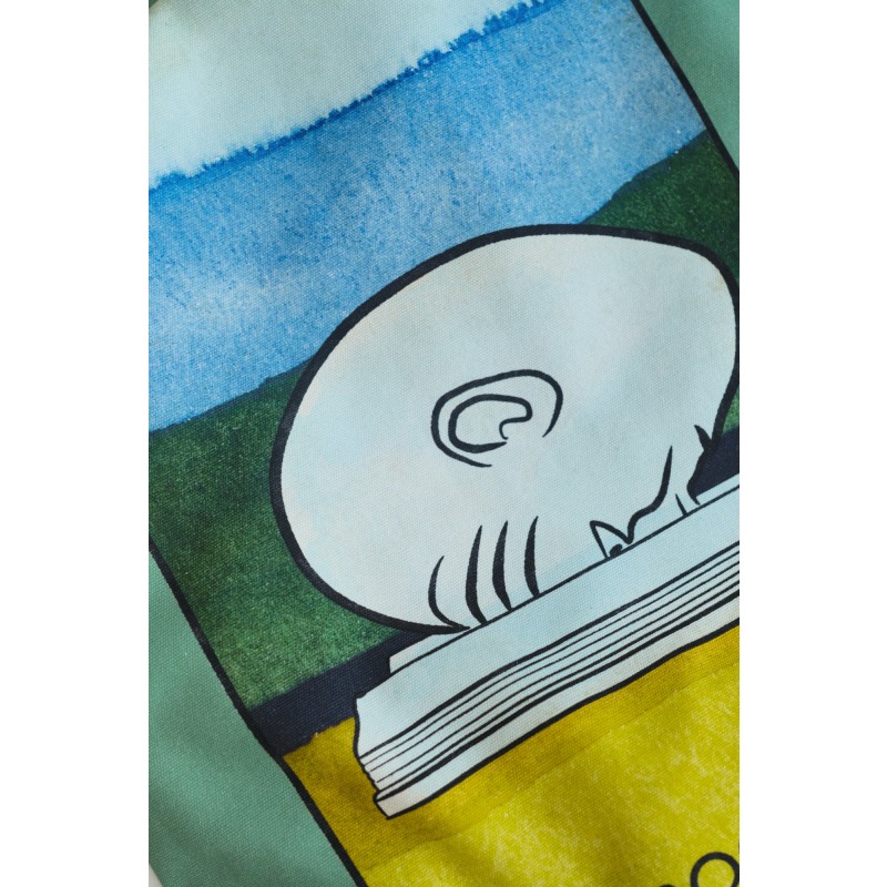 Thumbnail of "El Bookhead" Cotton Tote Bag - Green image