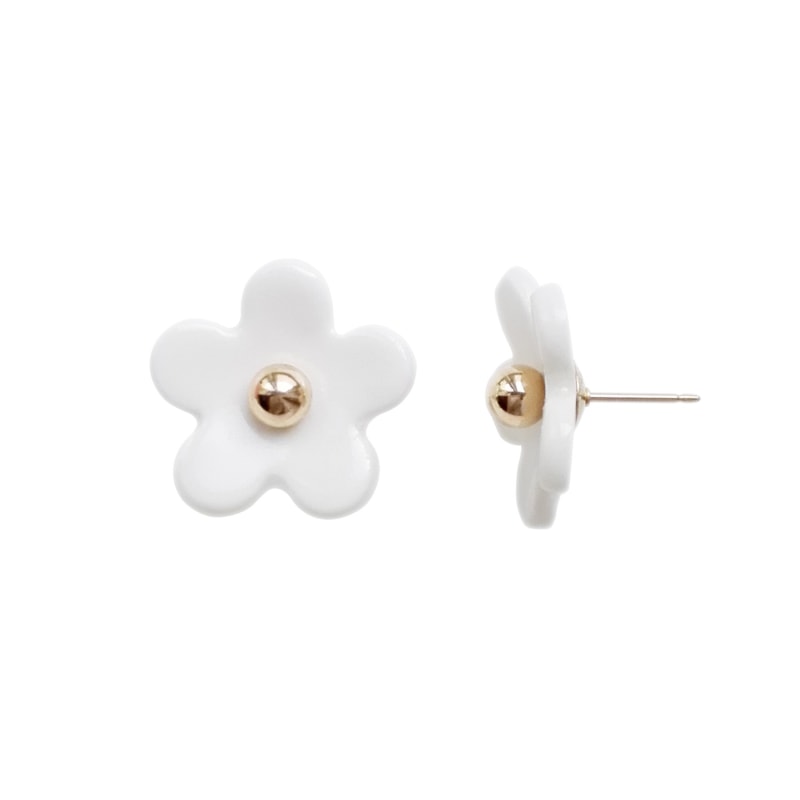 Thumbnail of Everyday Porcelain Daisy Stud Earrings image