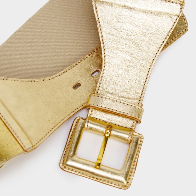 Elasticated gold belt hot sale