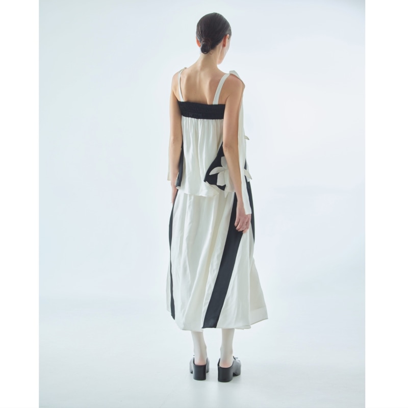 Thumbnail of Elastic Waist Ankle-Length Skirt White image