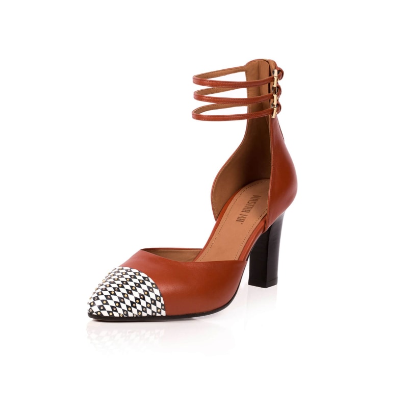 Thumbnail of Diana Ankle Straps Heel - Burnt Orange image