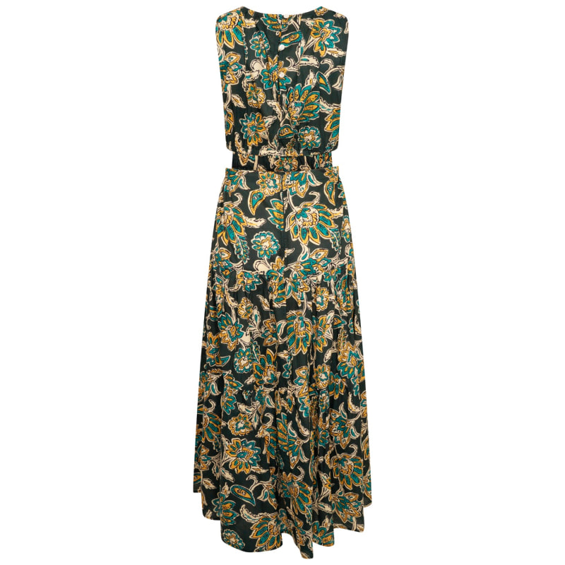 Elise Blue Floral Cut Out Midi Dress | LAtelier London | Wolf & Badger