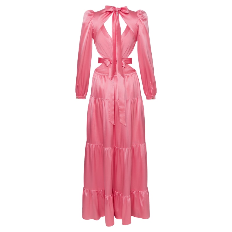 Thumbnail of Elly Silk Maxi Dress - Pink image