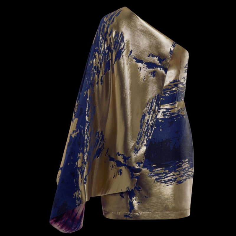 Thumbnail of Hadiza Dress - Black, Blue, Gold image