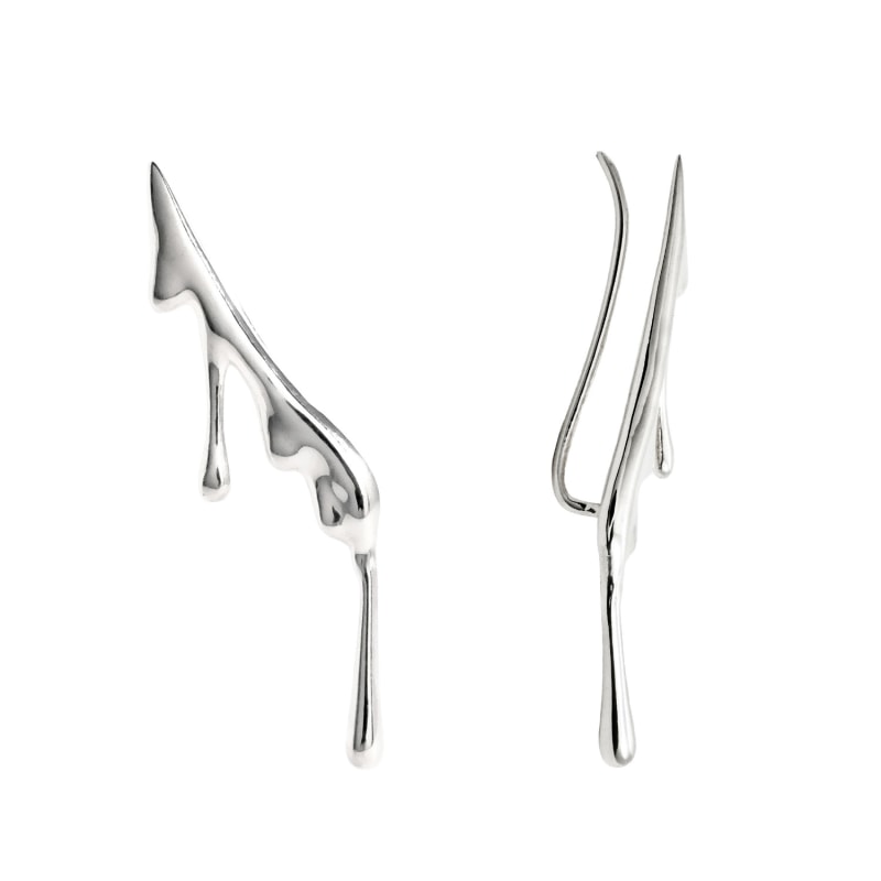 Thumbnail of Dripping Sterling Silver Ear Climber image