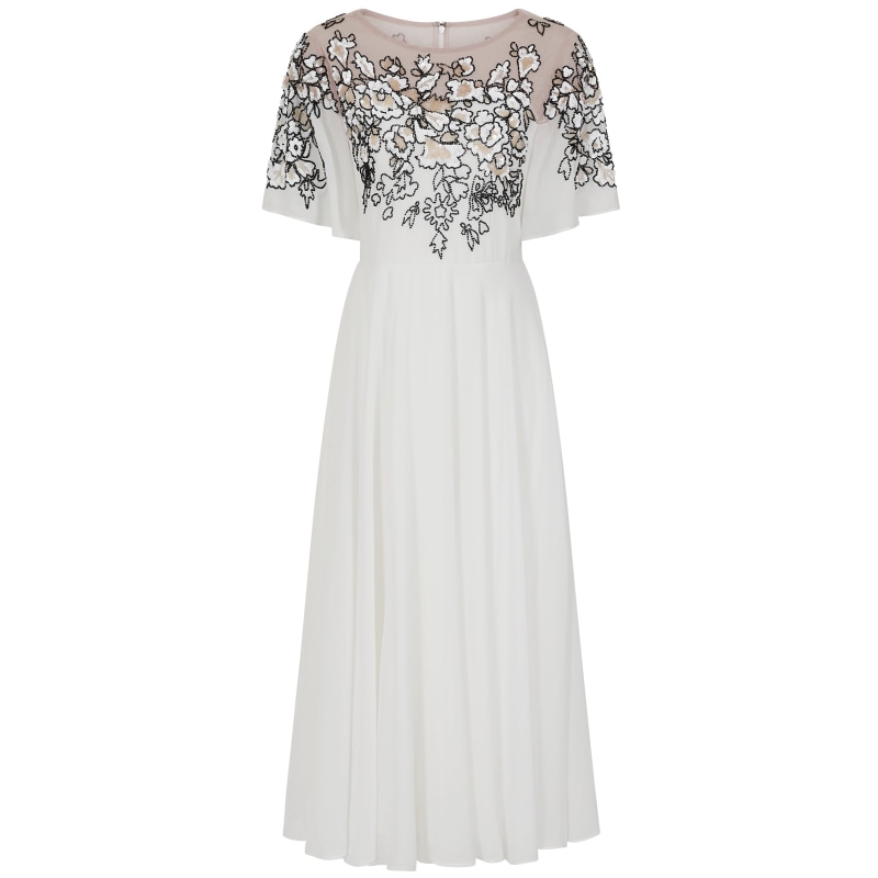Lucille Floral Mesh Midi Dress Lucille Floral Mesh Midi Dress