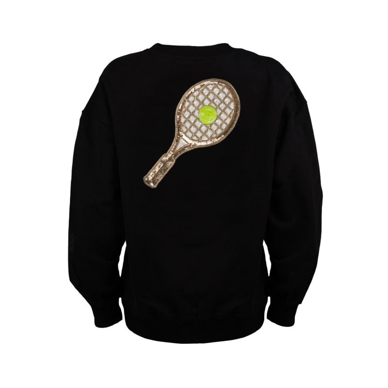 Thumbnail of Embellished Tennis Sweatshirt - Black image