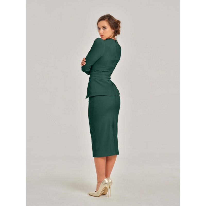 Thumbnail of Emerald Dream High - Waist Pencil Midi Skirt image