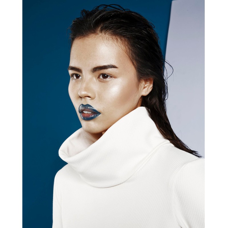 Thumbnail of Navy Kamiko Turtleneck image