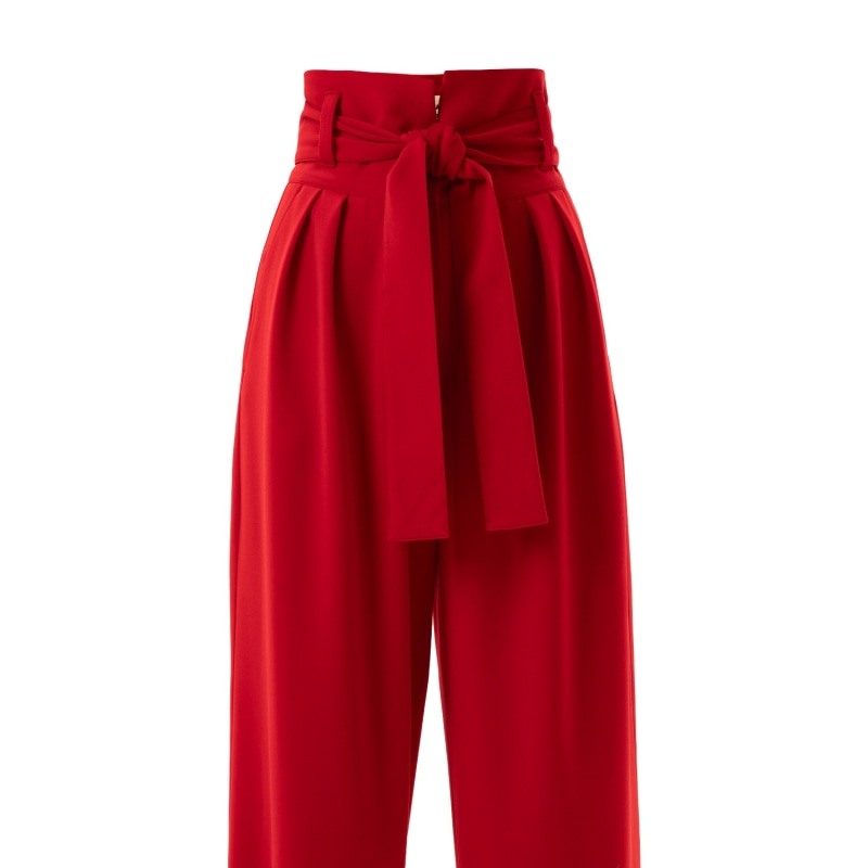 Thumbnail of Red High Waist Straight Leg Culottes image