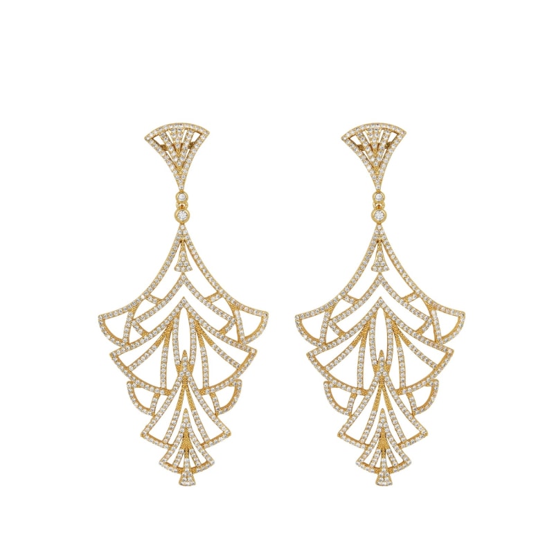 Thumbnail of Empire Earrings - Gold image