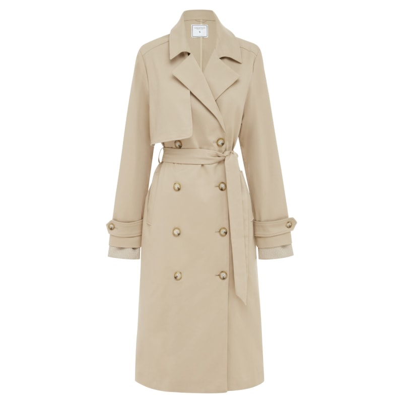 Classic camel trench coat online