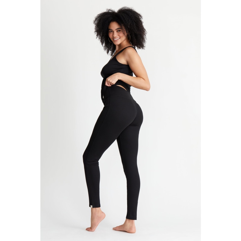 Thumbnail of Pima Rib Knit L&L Legging - Black image