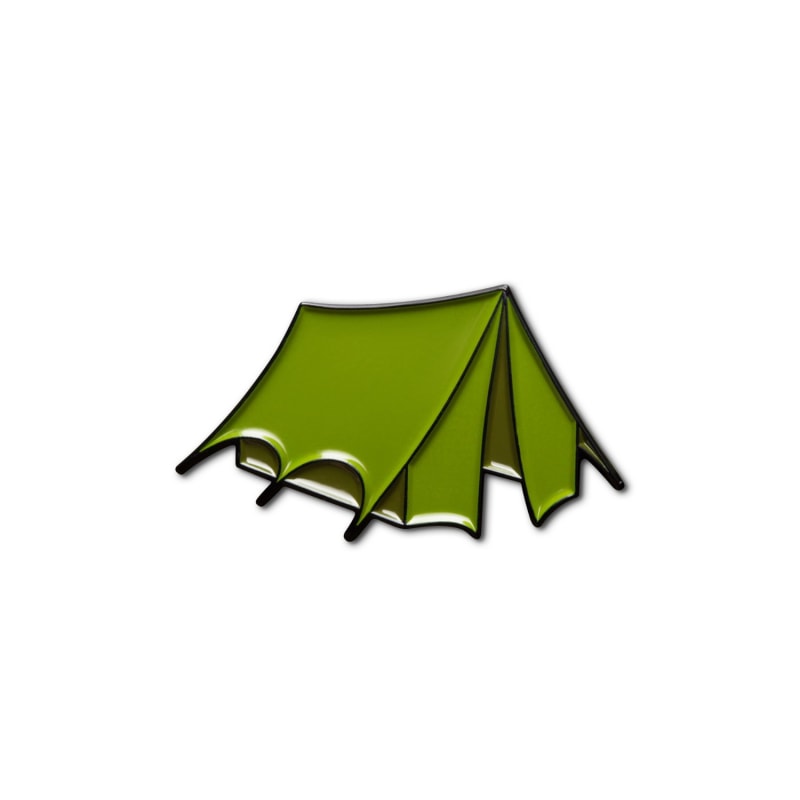 Thumbnail of Enamel Pin Camping Tent image