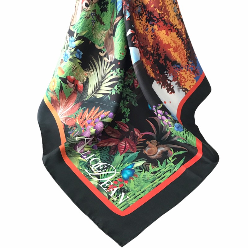 Thumbnail of Enchanted Forest Silk Scarf image