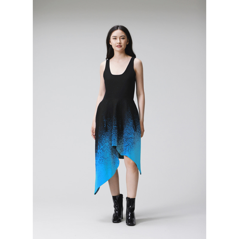 Thumbnail of Energy Scoop-Neck Asymmetrical Tank Knit Dress image