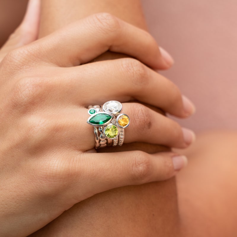Envy Twinkle Stacking Rings Dower Hall Wolf Badger