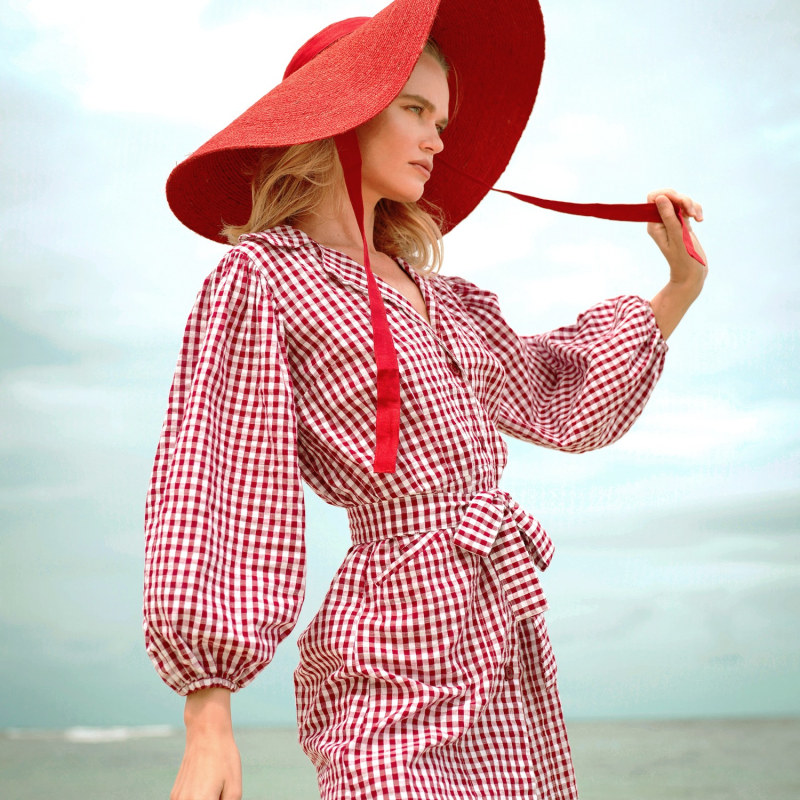 Thumbnail of Meghan Mini Dress, In Red Gingham Cotton image