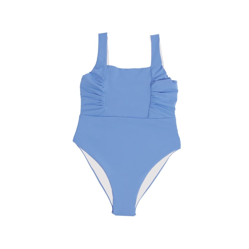 Thumbnail of Saint Tropez Ruffled One-Piece Swimsuit In Baby Blue Ocean Spray image