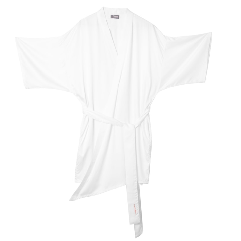 Thumbnail of Vegan Silk Bamboo Kimono - White image