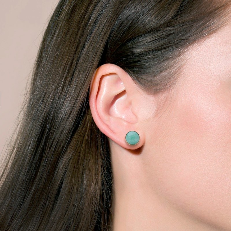Jade stud earrings online