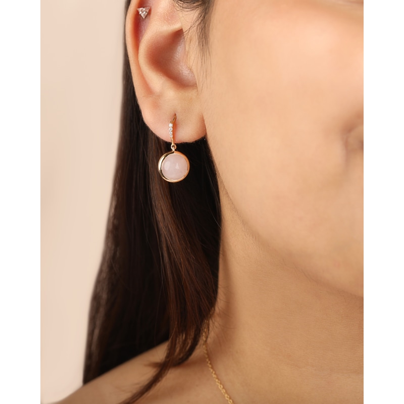 Thumbnail of Eraya Blush Round Earrings image