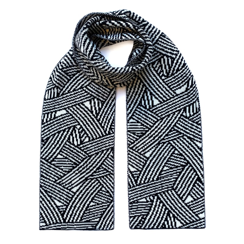 Thumbnail of Geometric Striped Wool & Cashmere Scarf image