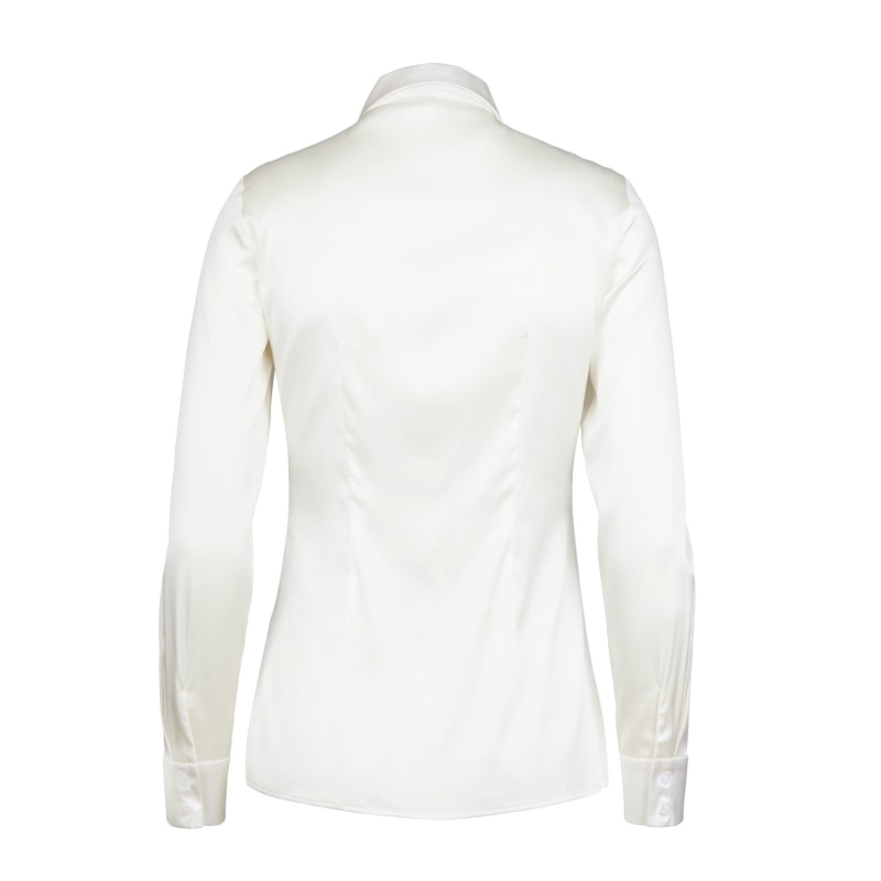 Thumbnail of Cora 100% Organic Peace Silk Fitted Shirt With Open Cleavage image