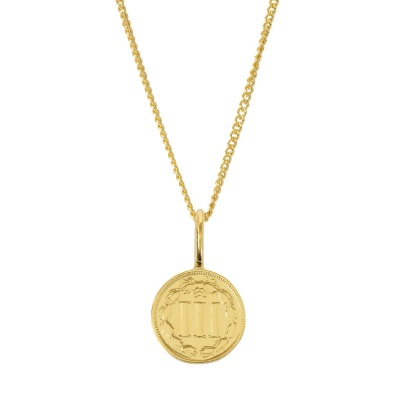 Thumbnail of American Coin & Chain In Yellow Gold Plate image