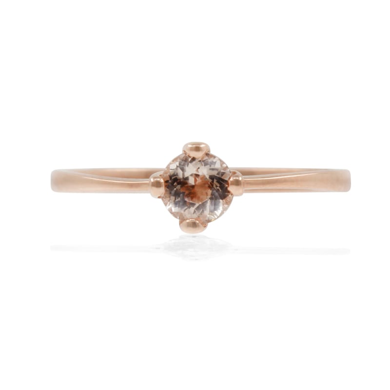 Thumbnail of Morganite Petal Ring - 9ct Solid Rose Gold image