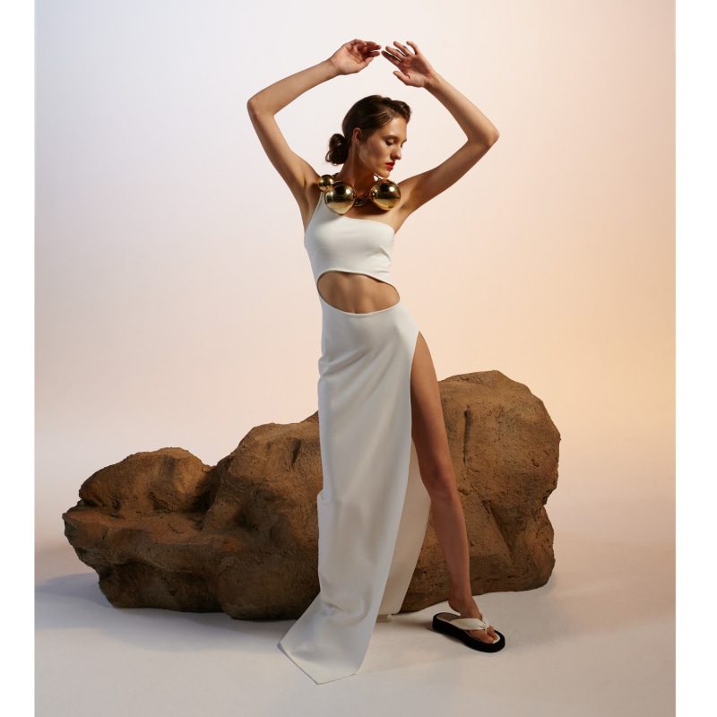 Thumbnail of Gina All White Dress image