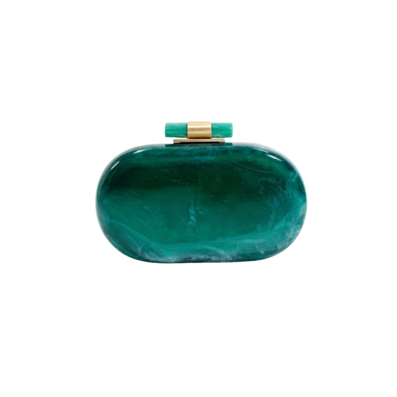 Ethereal Capsule Clutch Bag Jade AUVRE LIFESTYLE Wolf Badger
