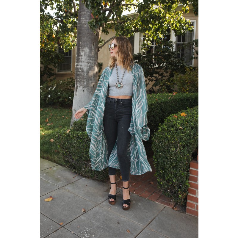 Thumbnail of Etosha Kimono In Seafoam image