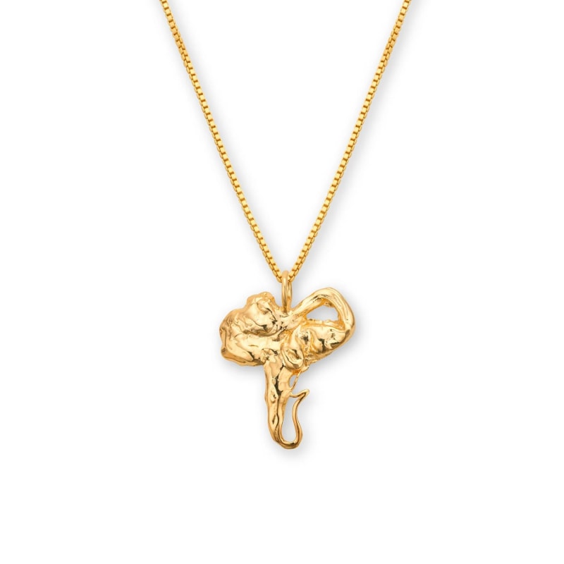 Thumbnail of Euphoria Elephant Necklace Gold image