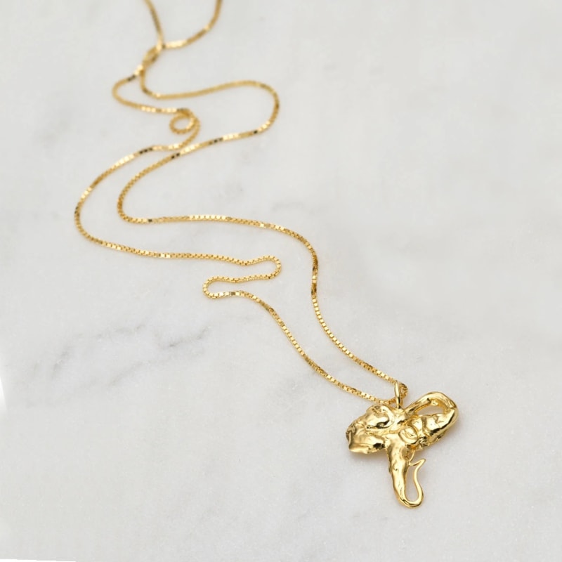 Thumbnail of Euphoria Elephant Necklace Gold image