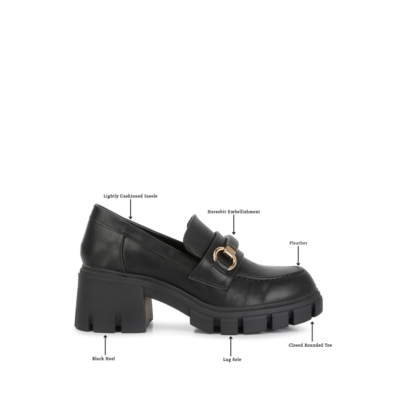 Thumbnail of Evangeline Chunky Platform Loafers Black image