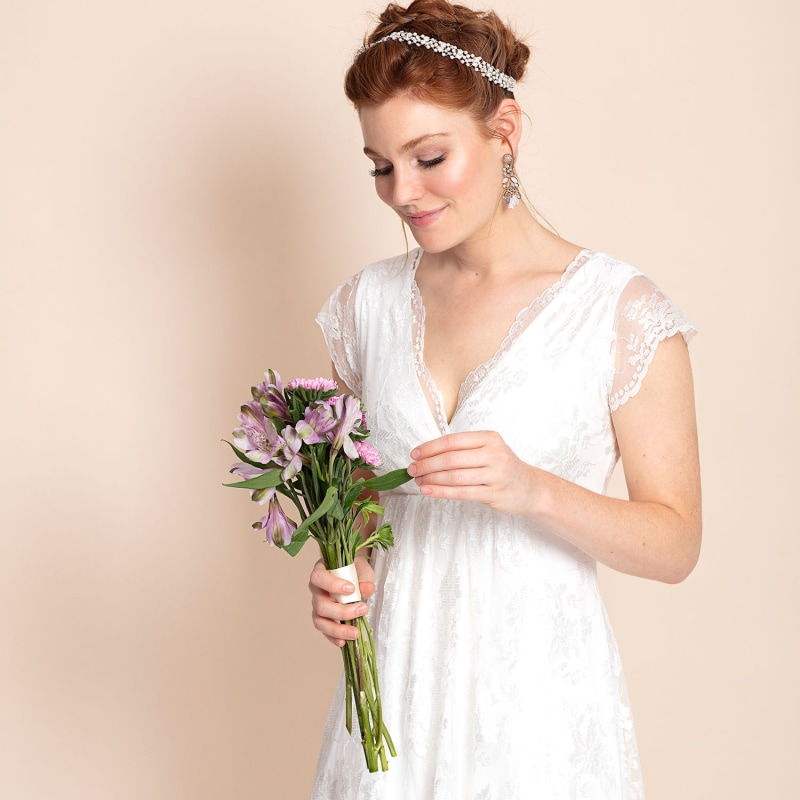 Thumbnail of Evangeline Wedding Dress In Ivory image