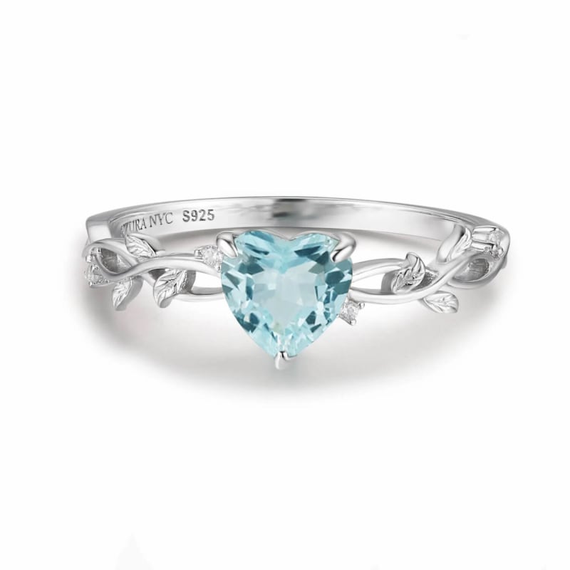 Thumbnail of Everlasting Sky Blue Topaz Ring White Gold Vermeil© image