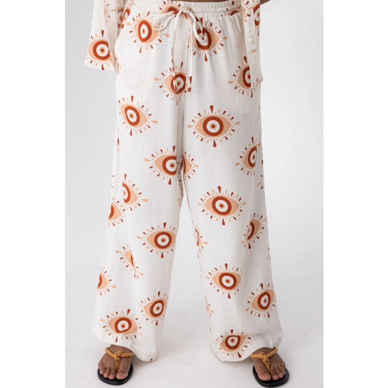 Thumbnail of Evil Eye Linen Rayon Pants image