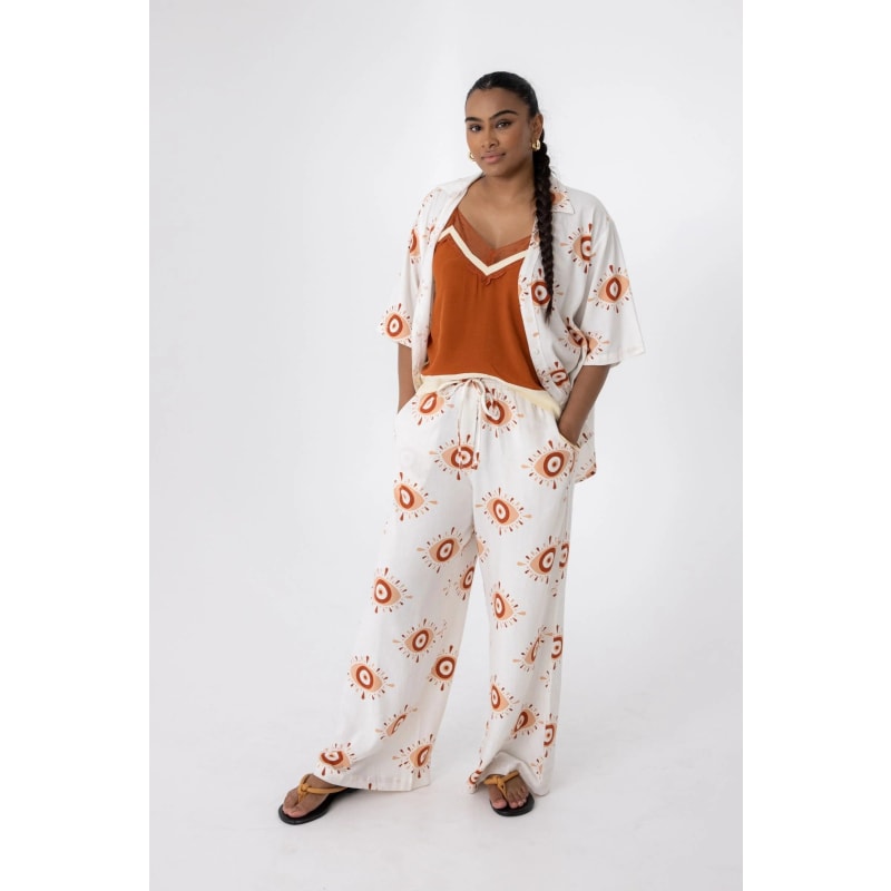 Thumbnail of Evil Eye Linen Rayon Pants image