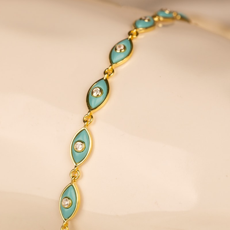 Thumbnail of Evil Eye Turquoise Bracelet image