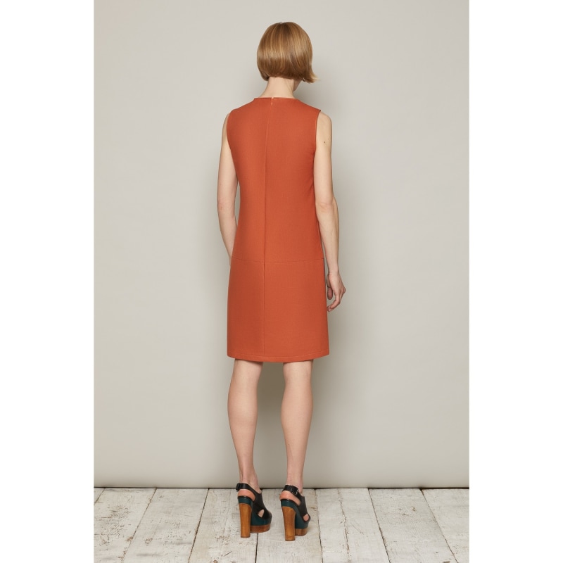 Thumbnail of Organic Cotton Bella Dress In Brick Colour image