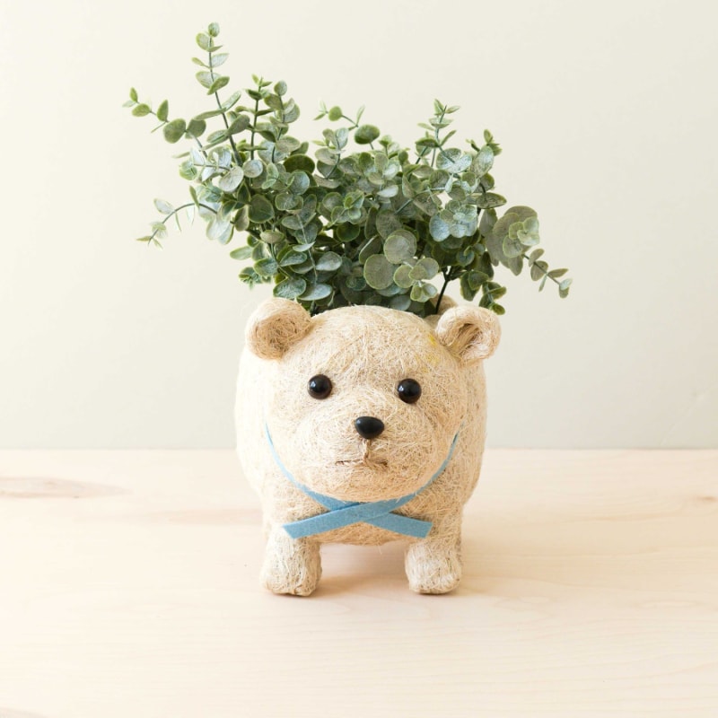 Thumbnail of Polar Bear Planter - Handmade Plant Pot image