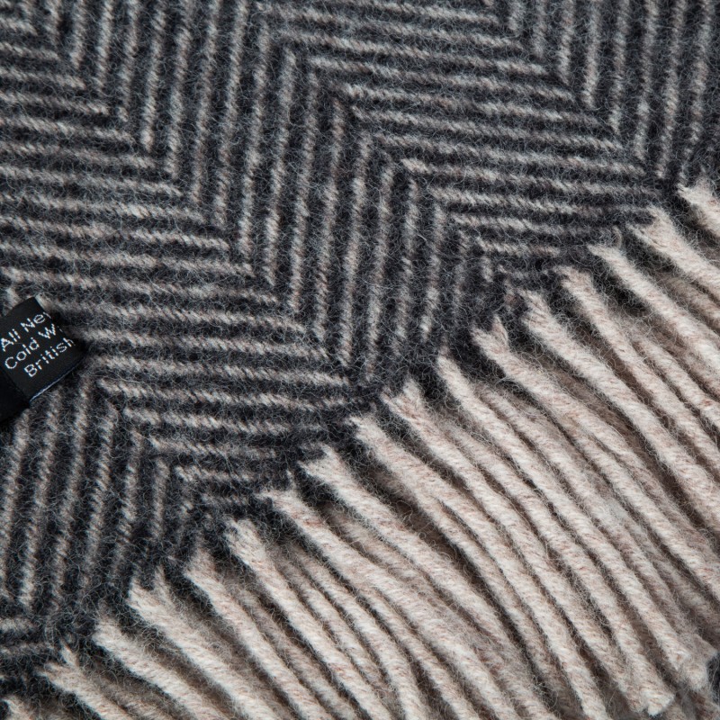 Thumbnail of Evening Tales Pure New Wool Blanket - Black image