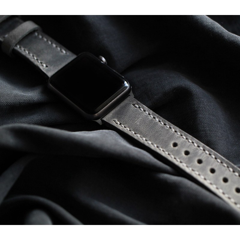 Thumbnail of Custom Made Apple Watch Strap - Antique Gray image