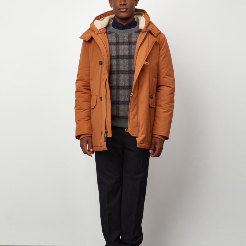 Rust shearling jacket online
