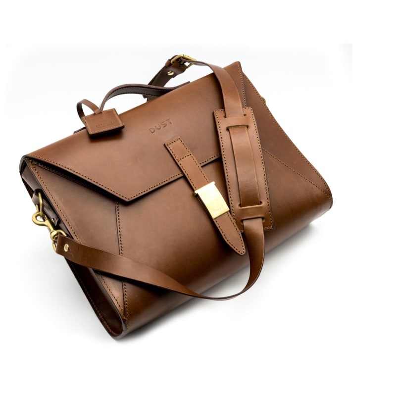 Thumbnail of Leather Briefcase Cuoio Brown image