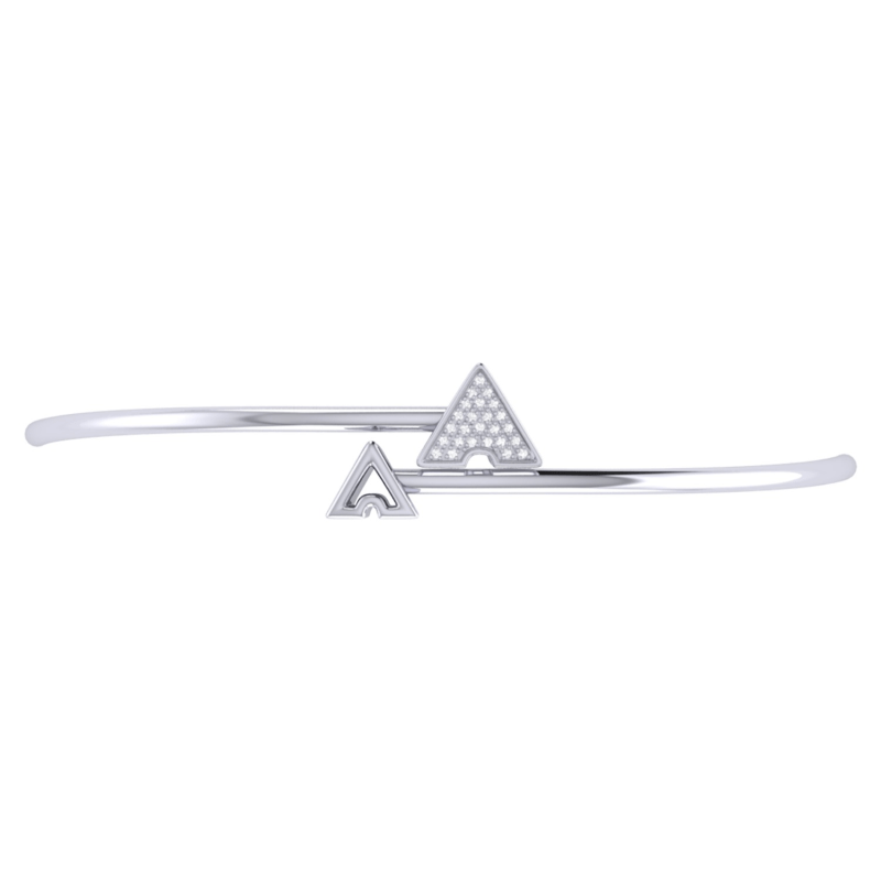 Thumbnail of Skyscraper Roof Bangle In Sterling Silver image